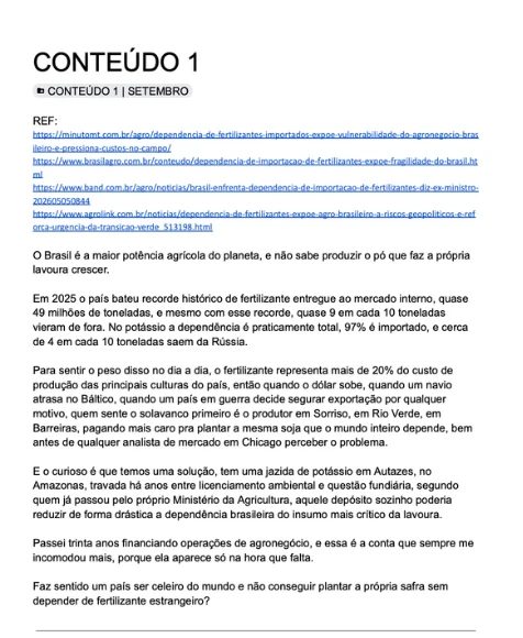 Documento de conteúdo