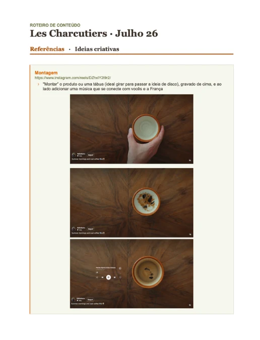 Roteiro de conteúdo